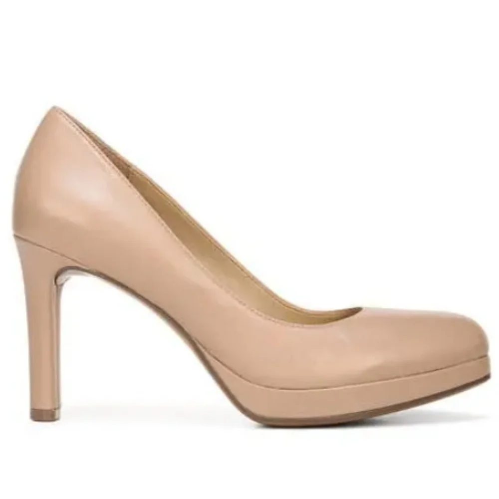 Naturalizer Teresa Leather Platform Pump In Gingersnap New Size 8.5 $120 Online